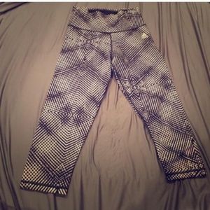 Adidas Black & White Cropped Leggings.